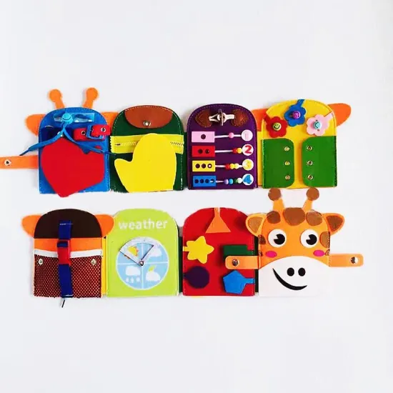 Customizable & Environmentally Friendly Felt Busy Cloth Book for Babies: Your Ultimate Baby Activity Companion