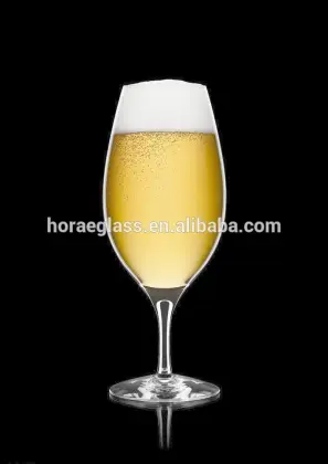Wholesale customized hoegaarden beer glass red wine goblet fancy beer glass