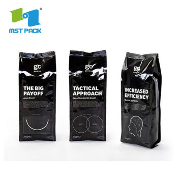 OEM Whey Protein Powder Packaging Side Gusset Coffee Kraft Paper Bag