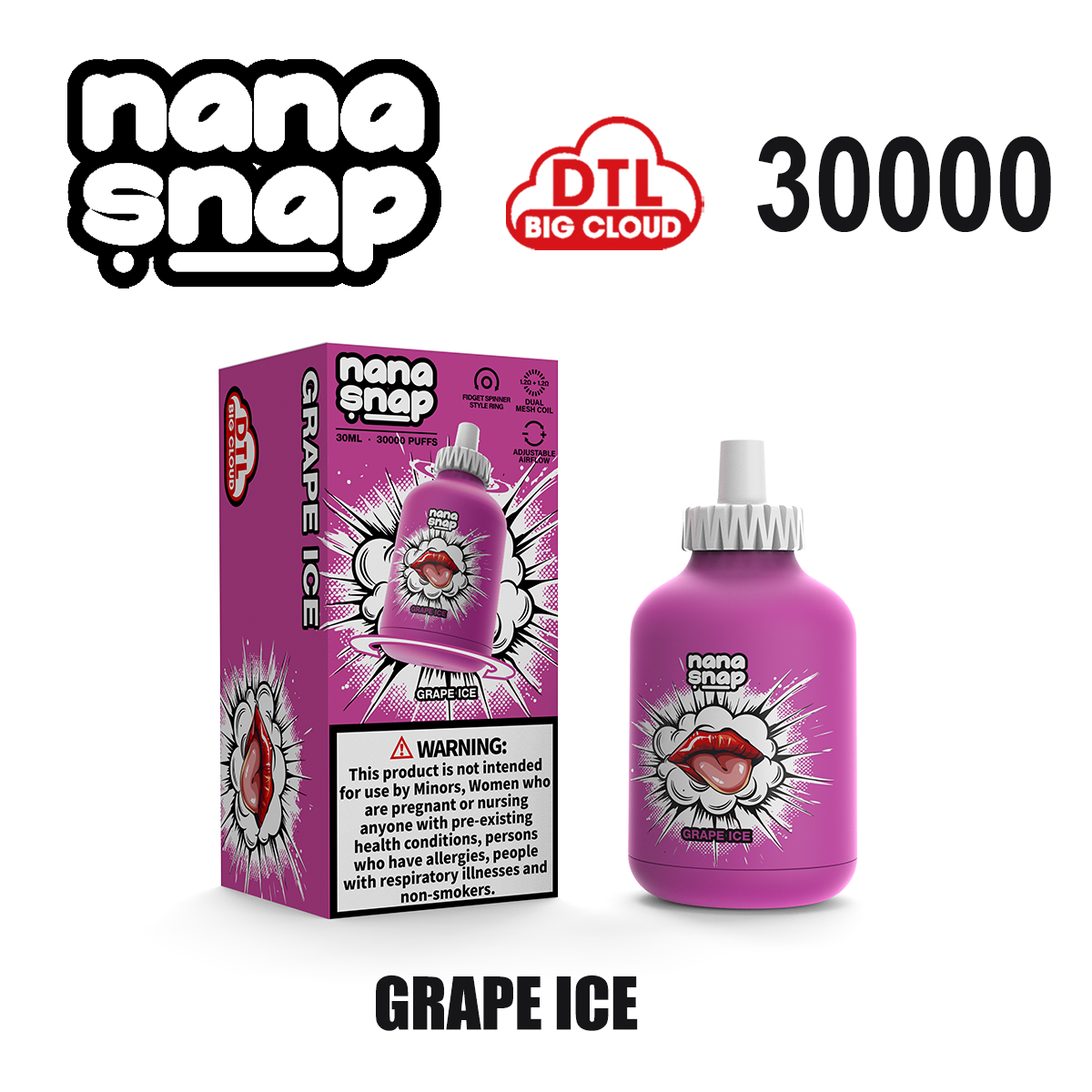 Savage Vape Nanasnap Shisha 30000 Kualitas Premium