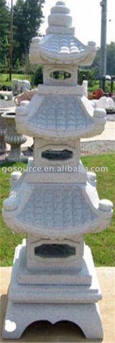 garden japanese carved stone lantern sculpture