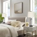 Adjustable Height Table Lamp for Bedroom