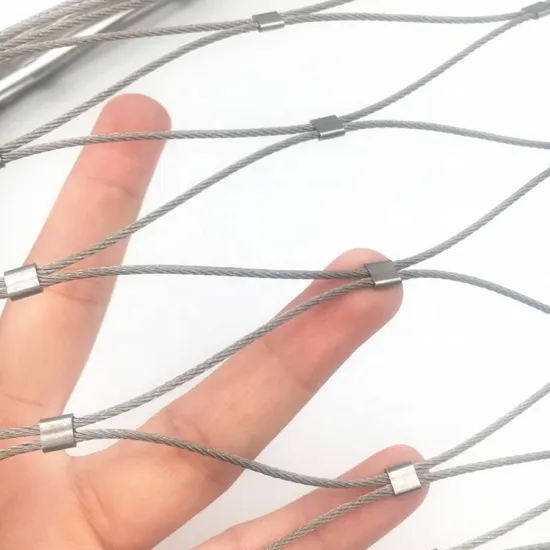 Stainless Steel Webnet AISI 316 Cable Ferrule Mesh Wire Rope Net with Sleeve