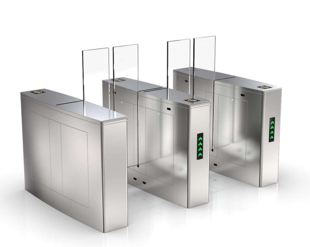 Steady Full Height Face Recognition Sliding Turnstile