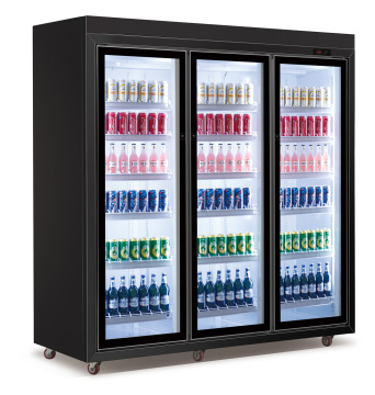 Supermarket  Open Showcase Commercial Refrigerator Vegetable Fruit Cake Display  LED Light