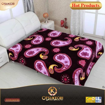 Bright color comforter blanket ,printed and embossed blanket from famous OTSUKEORI.