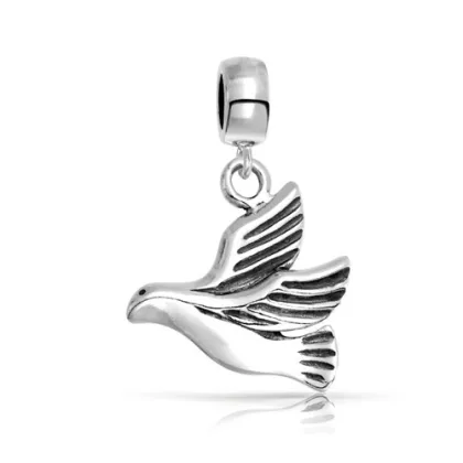 Pigeon Pandora Pendant with Silver Plated