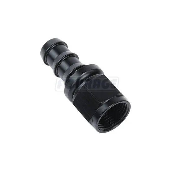 Aluminum Straight AN Female Swivel Hose Barb Push Lock Fitting for Oil and Fuel Lines