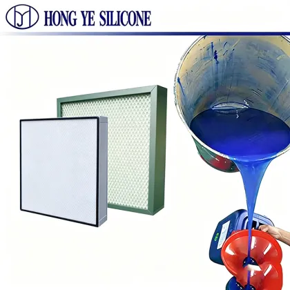 Blue HEPA Liquid Tank Filter Silicone Glue