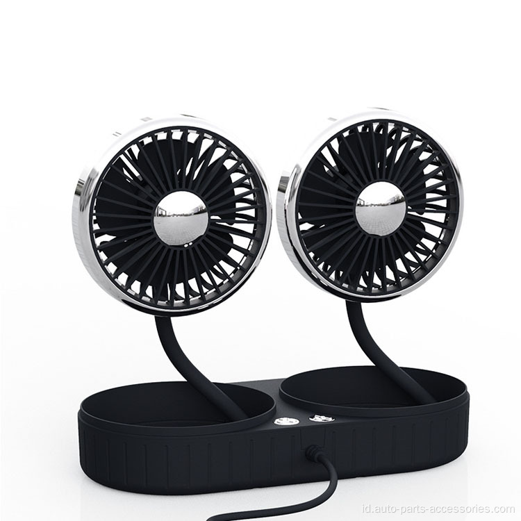 Double Head Double Head Shaking USB Car Fan