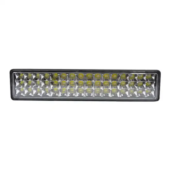 High-Quality 144W LED Light Bar: 3 Rows of White LEDs for Enhanced Visibility in Work Lights - Square Design with 3030 Chips