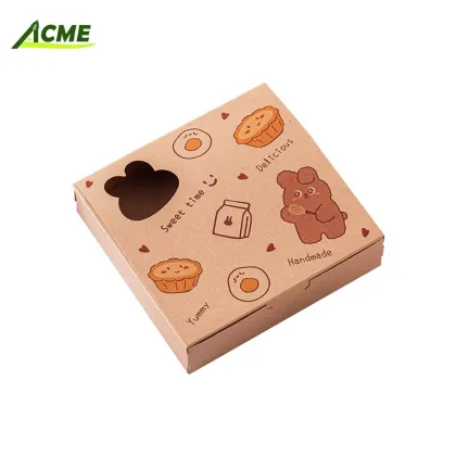 Egg Tart Box for Xuemei Niang Qingtuan - Kraft Paper Food Packaging Container