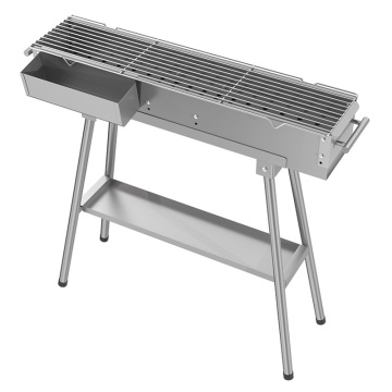 Commercial BBQ Grills Stainless Steel Large Folding Folding Charcoal Barbecue Grill