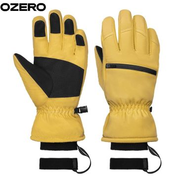 Ergonomic Design OZERO Gloves: Customizable Size & Touchscreen Heated Thermal Gloves for Outdoor Adventures