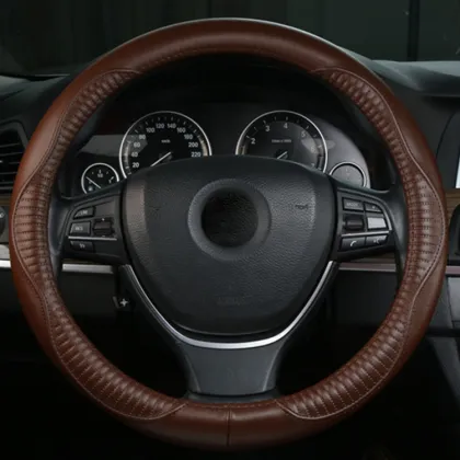Wholesale Customized Genuine Leather Steering Wheel Covers