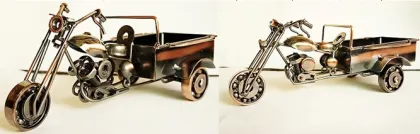 Metal Three-wheeled motorcycle model Toys