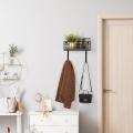 Wall Mount Iron Holder with Storage Basket