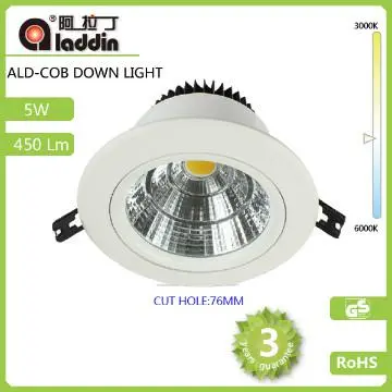 5W COB down light  Hot Epistar