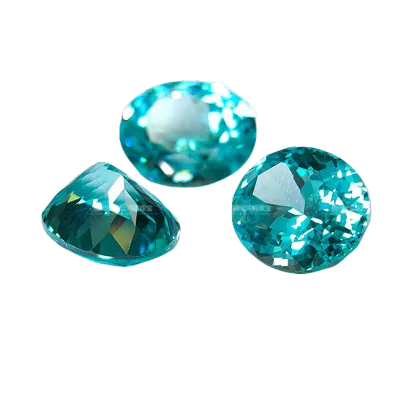 Wholesale Paraiba Sapphire Color Gemstone Strands Egg Oval Multi