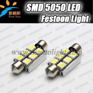 6 SMD C5W error free led canbus festoon 39mm led festoon light bulb
