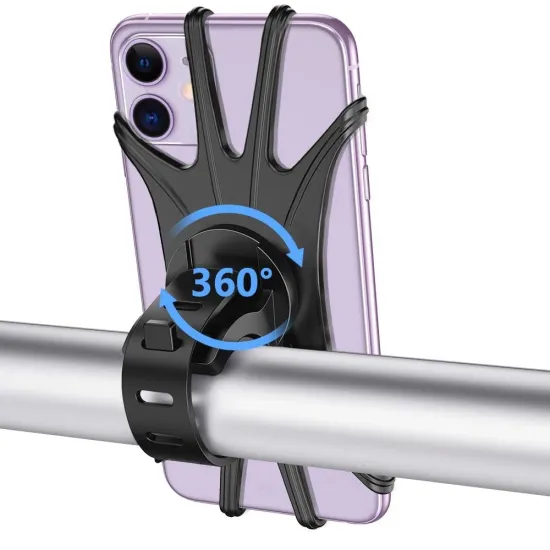 Universal Silicone Adjustable Bike Phone Holder for iPhone and Android - RG 50pcs
