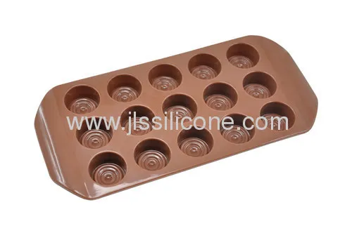 Round Shape Chocolate Mold With 15 Cubes 
