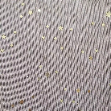 Moon Star Design Tulle Moonlight Paillettes Tessuto chiffon