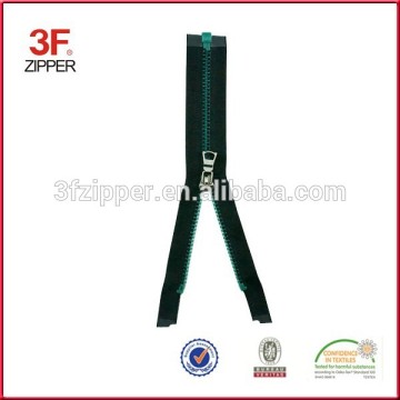 Green Teeth Plastic Zippers Heavy Duty Coat Zippers