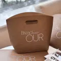 Bolsa de compras personalizada de couro