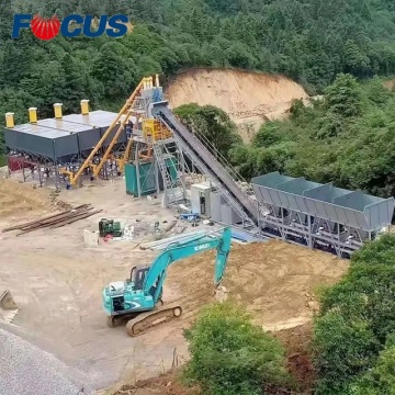 Portable Mobile Stabilized WCB400 Soil Concrete Mixing Plant for Sale with 130t/h Conveying Capacity