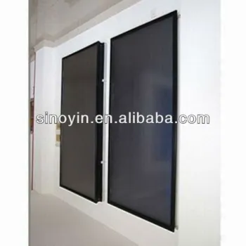 Solar Water Heater with Blue Titanium Absorber and High Absorptivity