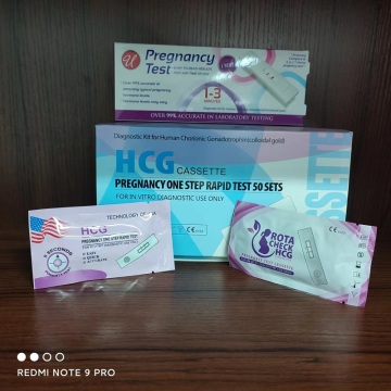 CE certified one step hcg pregnancy test device.