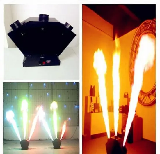 3 Heads DMX Spray Fire Machine
