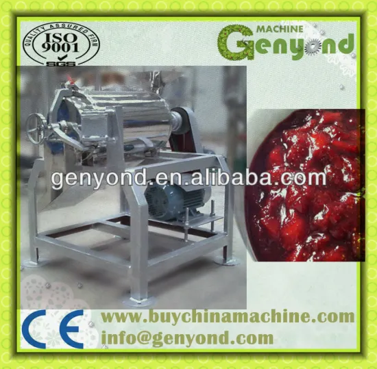 Stainless steel fresh fruit pulping machine
