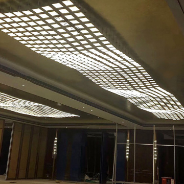 Lámpara de araña de aluminio de acero inoxidable del vestíbulo del proyecto del hotel