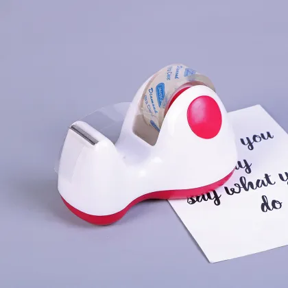 Colorful Mini Office Plastic Tape Dispenser