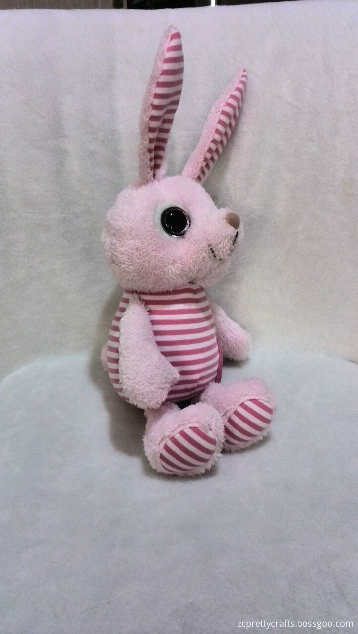 Pink And White Rubbit Plush Toy