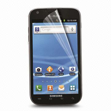 Transparent Screen Protector for Samsung Galaxy-sii-t, with Anti-scratch Clear PET Material