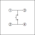 Interruptor de montaje en superficie de 0,4 (H) mm