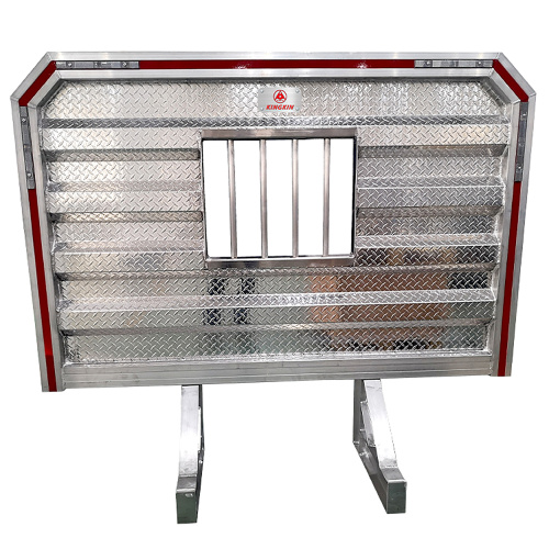 Стэлажы для галаўнога болю ў алюмініевым корпусе запасных частак грузавіка