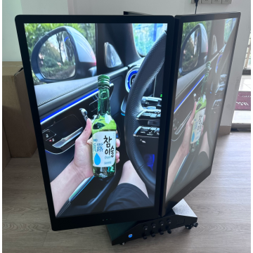 שילוט LCD חיצוני דו צדדי נייד לקמעונאות