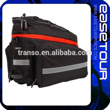 2015 fashionable waterproof 600D material bicycle rear pannier bag