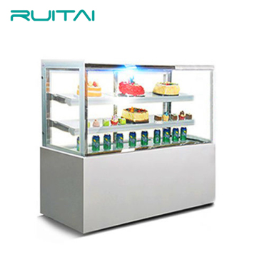 Adjustable Freely Antifog Modern Bakery Fridge Pastry Showcase Display Cooler