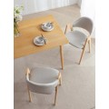 Silla de comedor moderna nórdica para mesa de restaurante