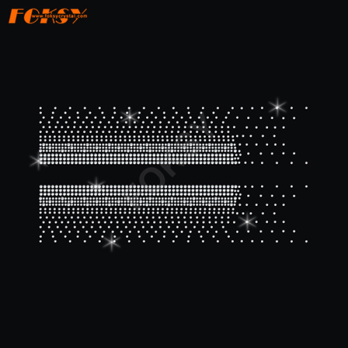 Shinning Rhinestone Transfer For Cheer Bow Heat Press