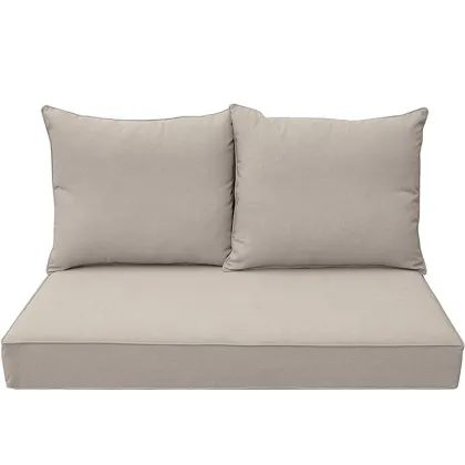 Brown Deep Sofa Bench Cushions for Outdoor Furniture