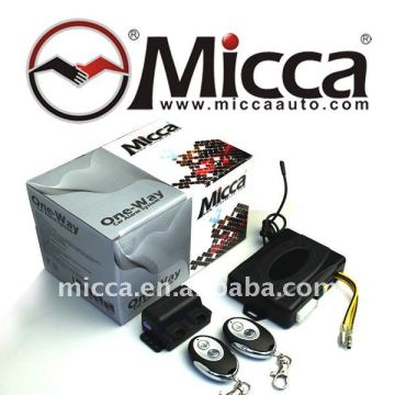 one way auto alarm with on-board engine disable relay