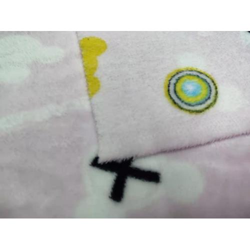 Double Side Flannel with Geometric Printing Fabric