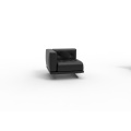 Office Furniture Home Office Waiting Sofa Chair Metal Base Fabric