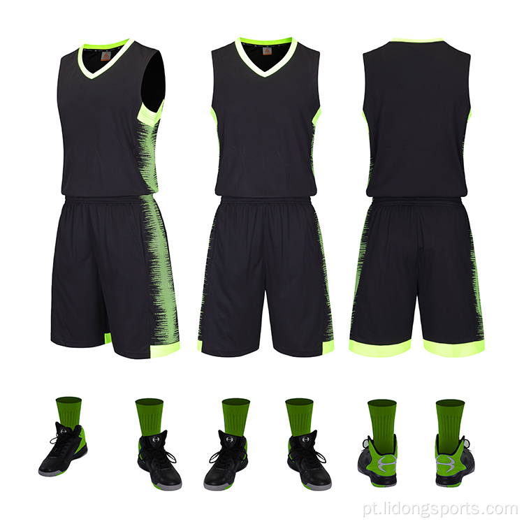 Design de uniforme de basquete Jersey de basquete de números personalizados
